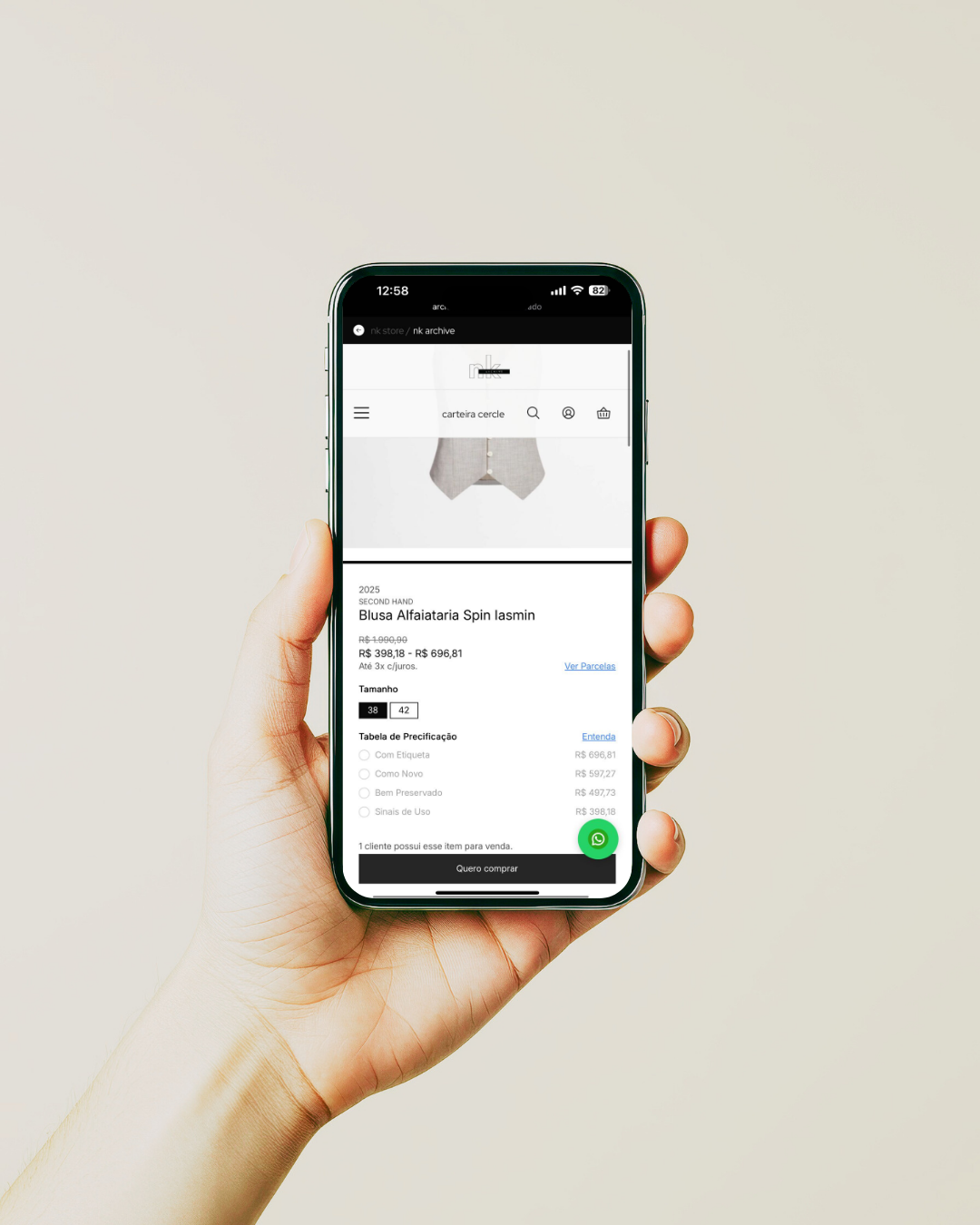 RECOMMERCE ON DEMAND. O NK ARCHIVE 2.0 CHEGOU
